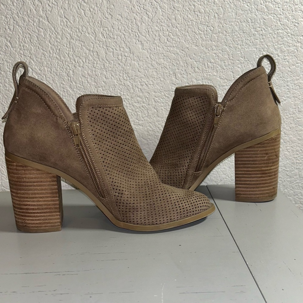 Brown Heeled Bootie